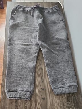 Lahgo Men's Casual Charcoal Drawstring Pima Cotton Jogger Sweatpants